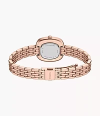 Emerson 30mm Three-Hand Rose Gold-Tone Stainless Steel Watch