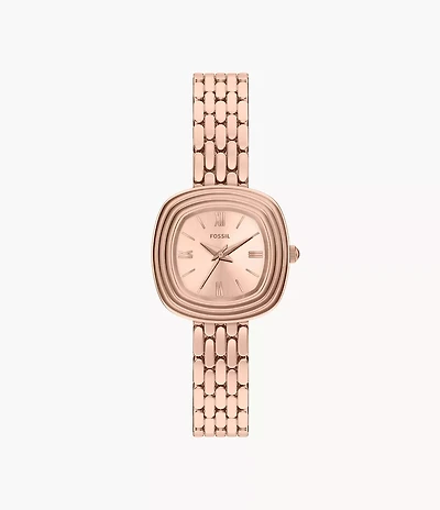 Emerson 30mm Three-Hand Rose Gold-Tone Stainless Steel Watch