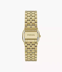 Harlow 27mm Three-Hand Gold-Tone Stainless Steel Watch