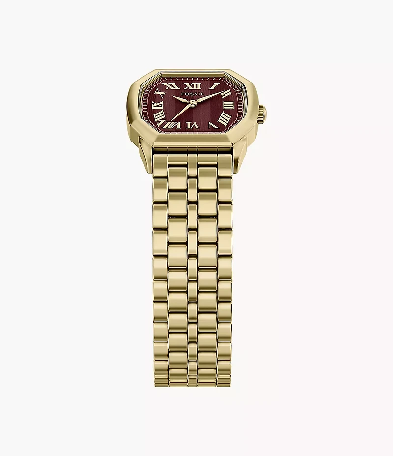 Harlow 27mm Three-Hand Gold-Tone Stainless Steel Watch