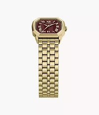 Harlow 27mm Three-Hand Gold-Tone Stainless Steel Watch