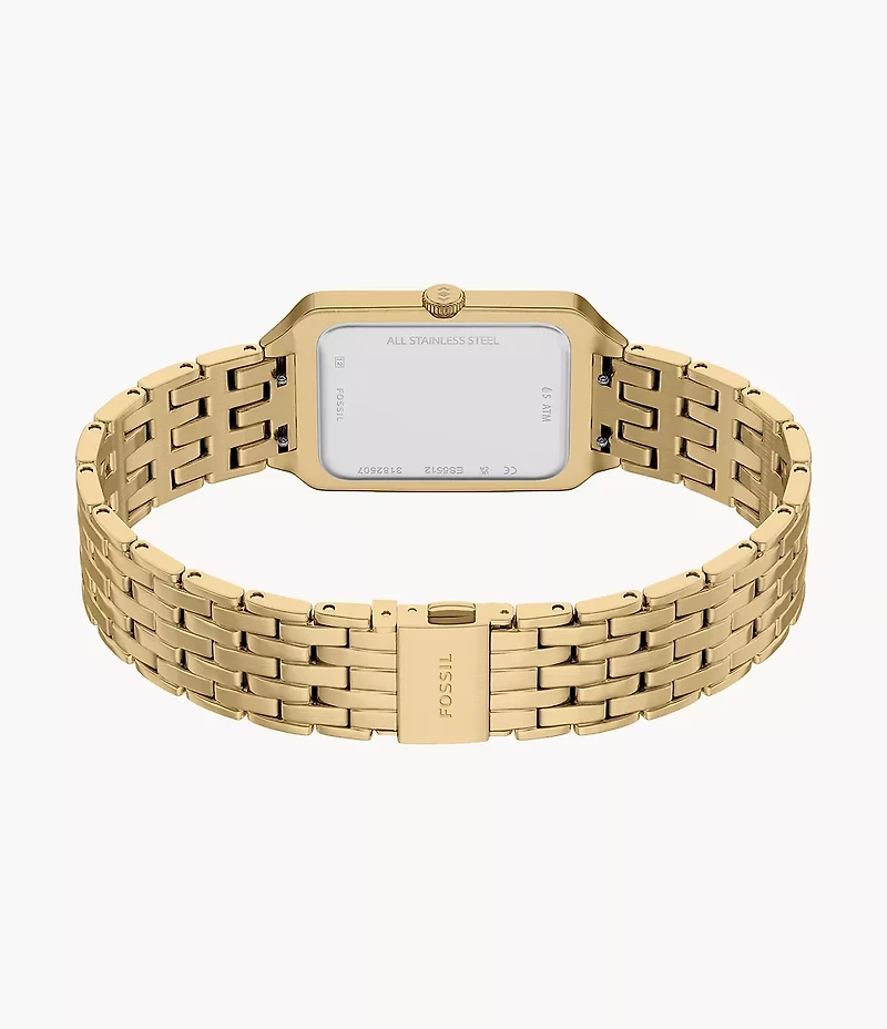 Raquel 23mm Three-Hand Date Gold-Tone Stainless Steel Watch