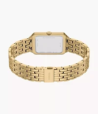 Raquel 23mm Three-Hand Date Gold-Tone Stainless Steel Watch