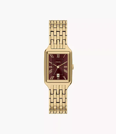 Raquel 23mm Three-Hand Date Gold-Tone Stainless Steel Watch