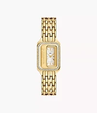 Raquel 23mm Two-Hand Gold-Tone Stainless Steel Watch