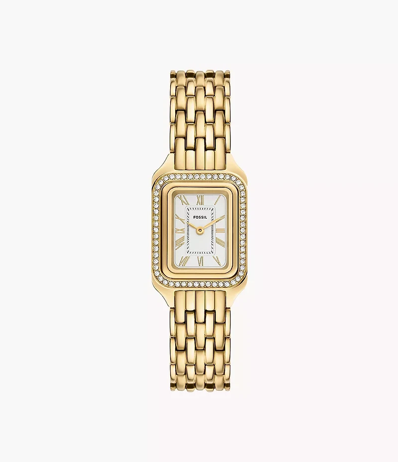Raquel 23mm Two-Hand Gold-Tone Stainless Steel Watch