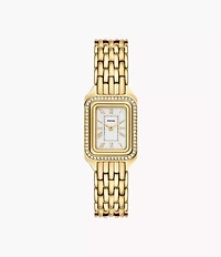 Raquel 23mm Two-Hand Gold-Tone Stainless Steel Watch