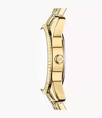 Scarlette 34mm Three-Hand Day-Date Gold-Tone Stainless Steel Watch