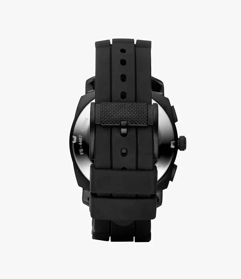 Machine 45mm Chronograph Black Silicone Watch