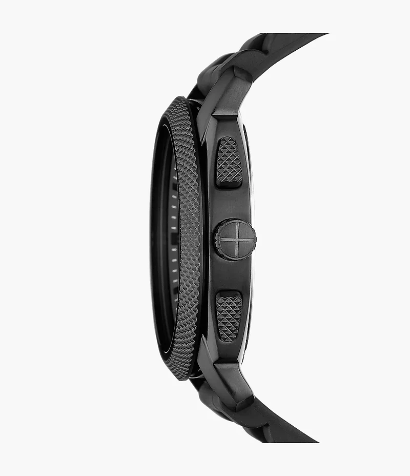 Machine 45mm Chronograph Black Silicone Watch