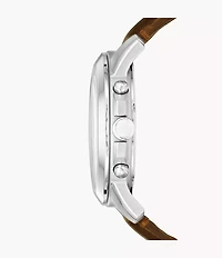 Grant Chronograph Brown Leather Watch