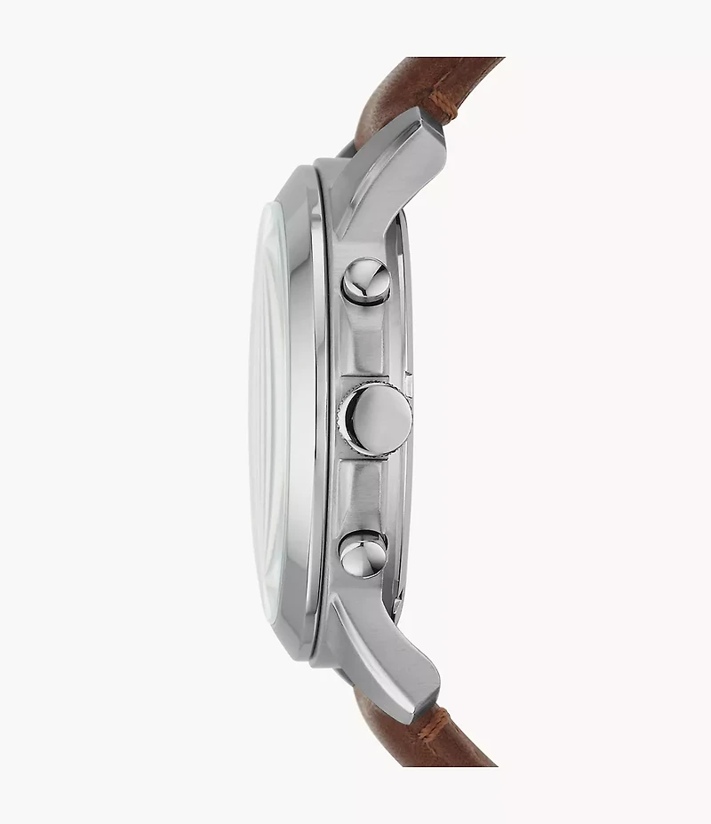 Grant Chronograph Brown Leather Watch