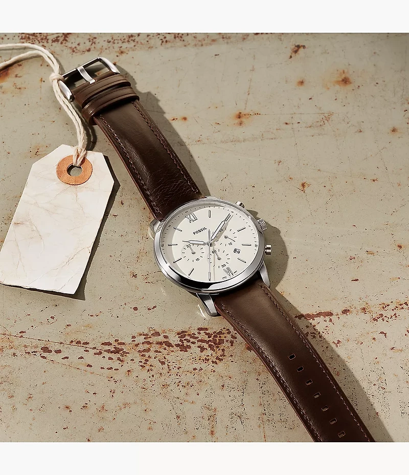 Neutra Chronograph Brown Leather Watch
