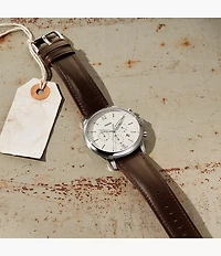 Neutra Chronograph Brown Leather Watch
