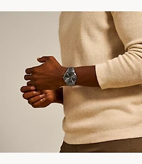 The Minimalist Three-Hand Smoke Stainless Steel Watch
