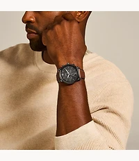 Neutra Chronograph Amber Leather Watch