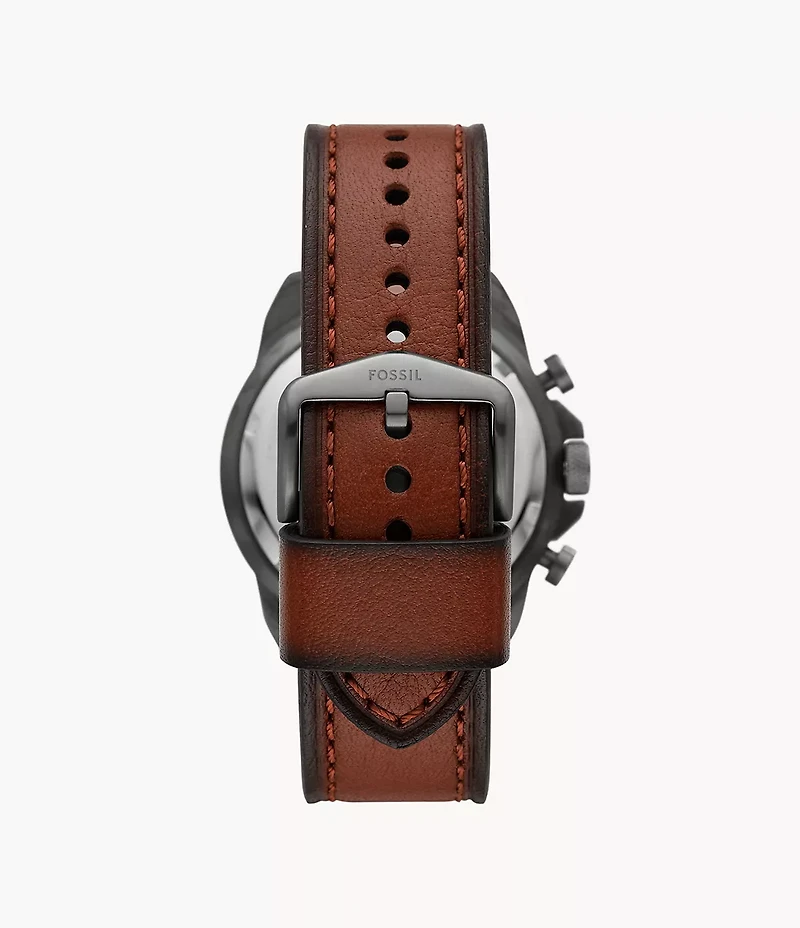 Bronson Chronograph Brown LiteHide™ Leather Watch