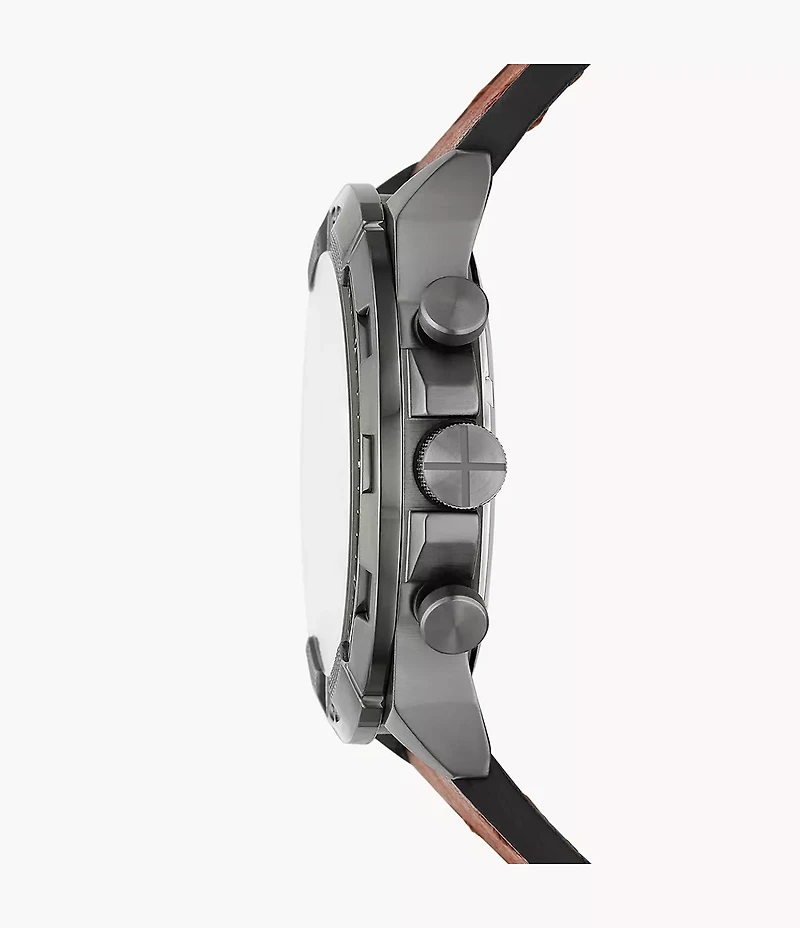 Bronson Chronograph Brown LiteHide™ Leather Watch