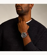 Bronson Chronograph Brown LiteHide™ Leather Watch