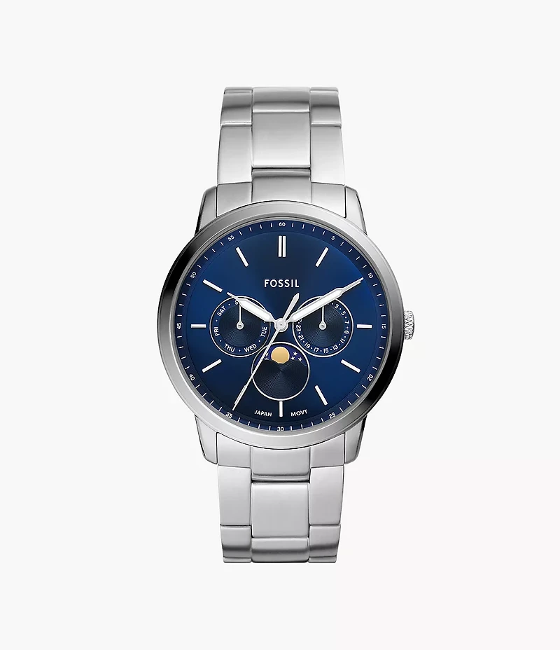 Neutra Moonphase Multifunction Stainless Steel Watch