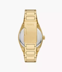 Everett Three-Hand Date Gold-Tone Stainless Steel Watch