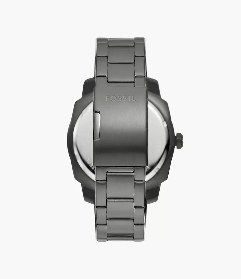 Machine 49mm Three-Hand Date Smoke Stainless Steel Watch