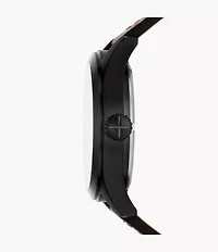 Defender Solar-Powered Luggage Leather Watch
