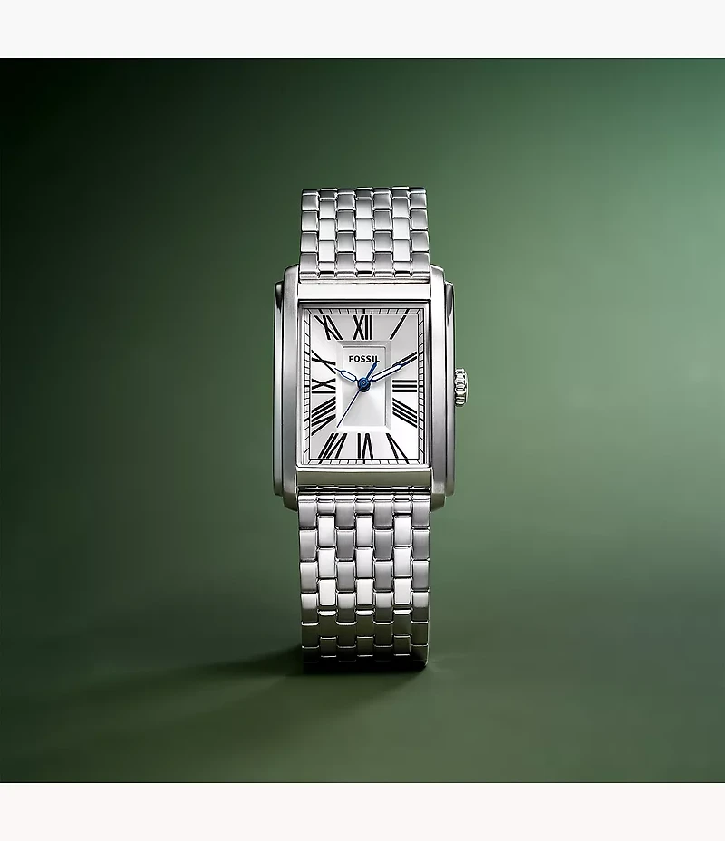 Carraway Three-Hand Stainless Steel Watch