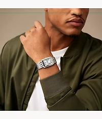 Carraway 30mm Three-Hand Stainless Steel Watch