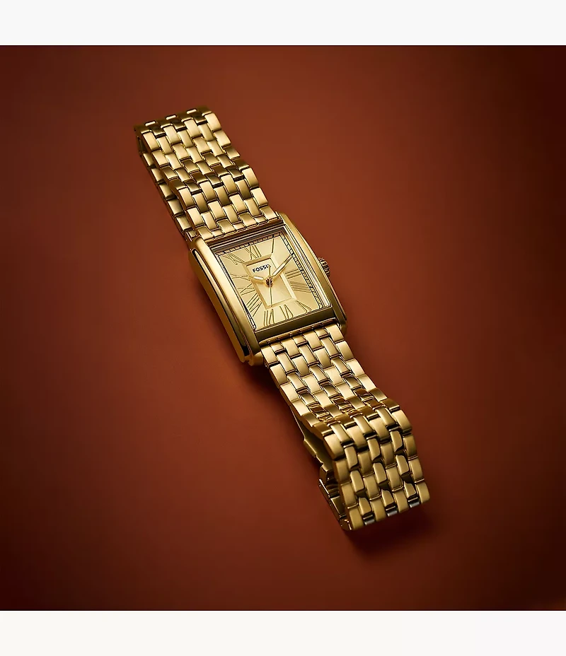 Carraway 30mm Three-Hand Gold-Tone Stainless Steel Watch