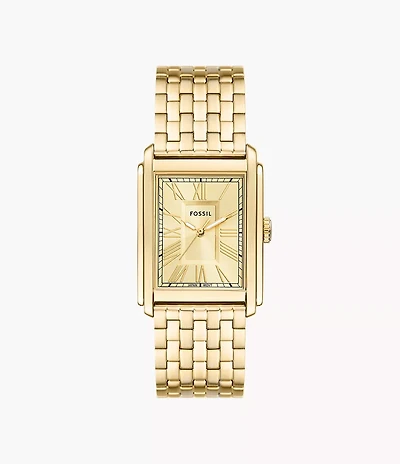 Carraway 30mm Three-Hand Gold-Tone Stainless Steel Watch