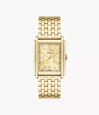 Carraway 30mm Three-Hand Gold-Tone Stainless Steel Watch
