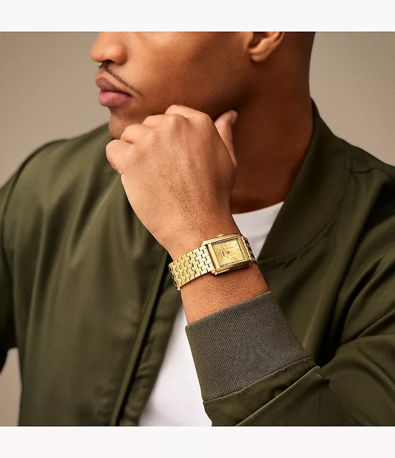 Carraway 30mm Three-Hand Gold-Tone Stainless Steel Watch