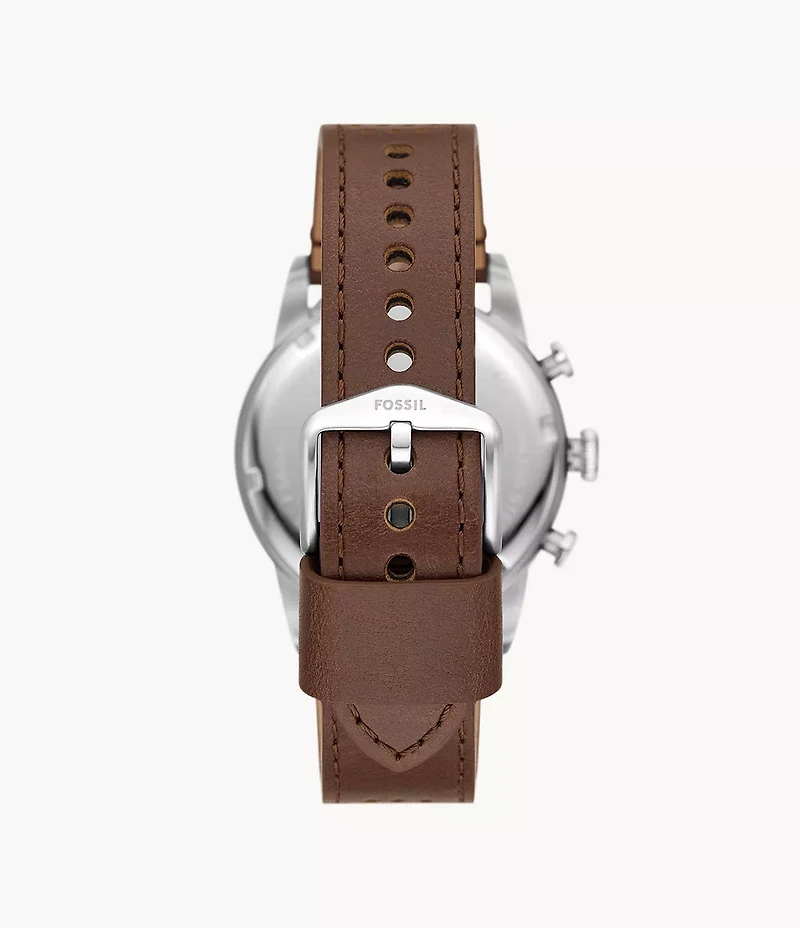 Sport Tourer 42mm Chronograph Brown Leather Watch
