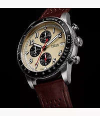 Sport Tourer 42mm Chronograph Brown Leather Watch