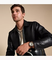 Sport Tourer 42mm Chronograph Brown Leather Watch