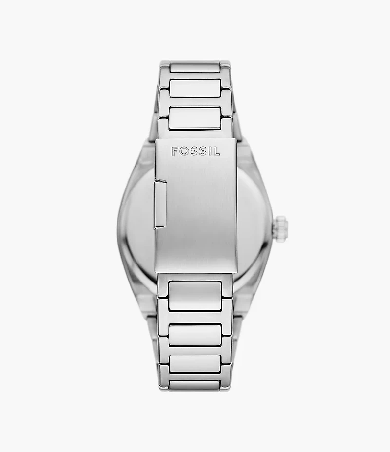 Everett Three-Hand Date Stainless Steel Watch