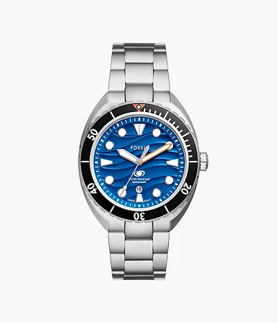 Breaker Three-Hand Date Stainless Steel Watch