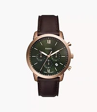 Neutra Chronograph Brown Leather Watch