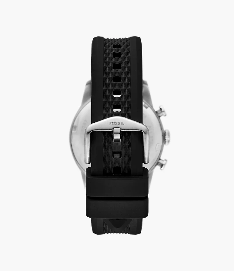 Sport Tourer Chronograph Black Silicone Watch