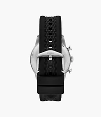 Sport Tourer Chronograph Black Silicone Watch