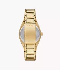 Everett Three-Hand Date Gold-Tone Stainless Steel Watch