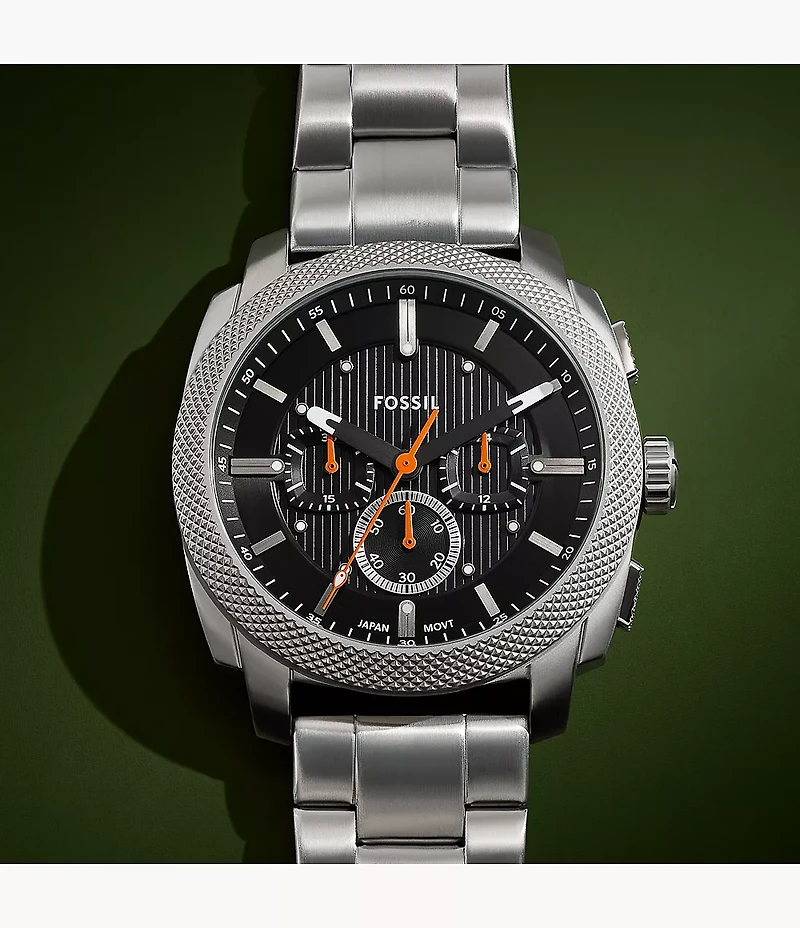 Machine Chronograph Stainless Steel Watch