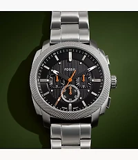 Machine Chronograph Stainless Steel Watch