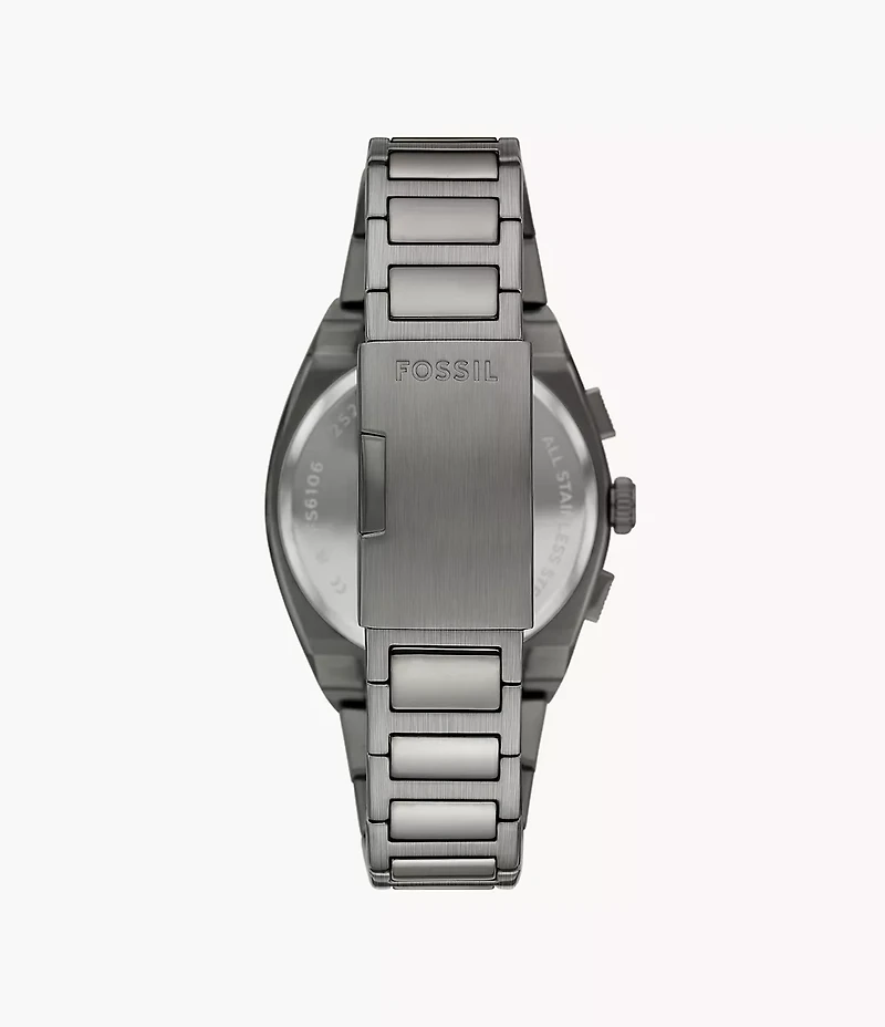 Everett Chronograph Smoke Stainless Steel Watch