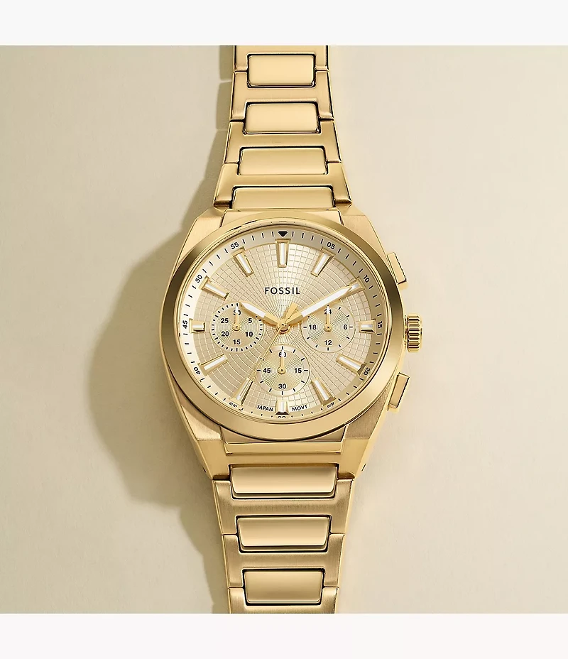 Everett Chronograph Gold-Tone Stainless Steel Watch