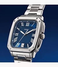Crosby Three-Hand Date Stainless Steel Watch