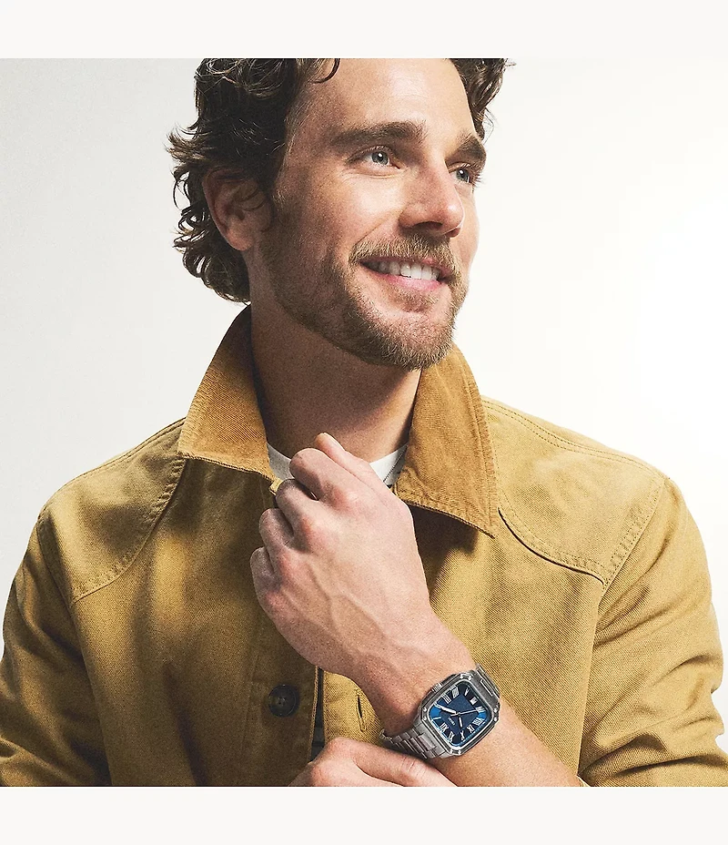 Crosby Three-Hand Date Stainless Steel Watch