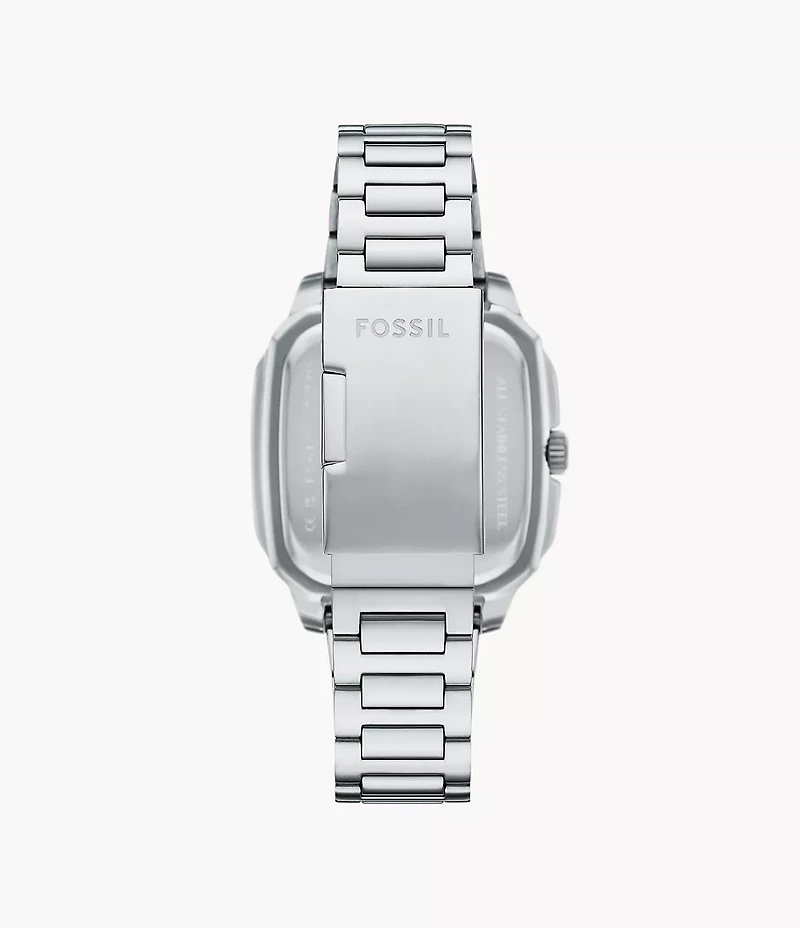 Crosby Three-Hand Date Stainless Steel Watch