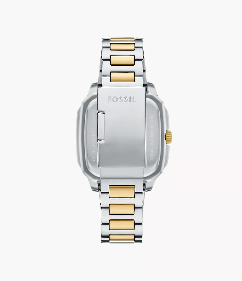 Crosby Three-Hand Date Two-Tone Stainless Steel Watch